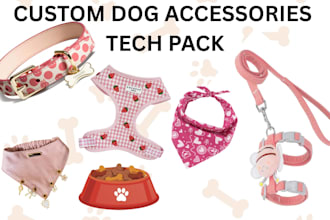 design pet accessories tech pack pet harnesses tech pack cat and dog harness