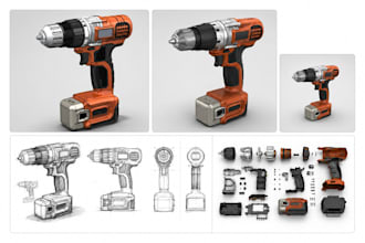 do industrial 3d cad model ,reverse engineer, surface modeling and stl to cad