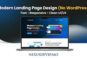 build a landing page or website without wordpress
