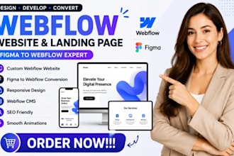build dynamic webflow cms website and webflow development