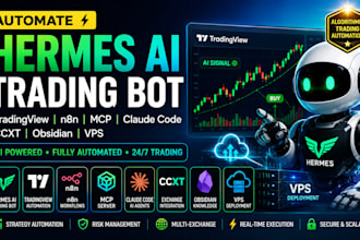 automate hermes ai trading bot tradingview n8n mcp claude code ccxt obsidian vps