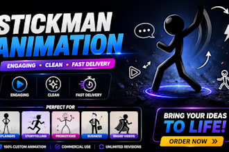 make engaging 3d stickman animations for youtube automation