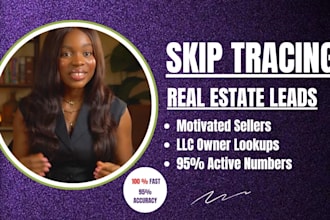 real estate skip tracing for motivated sellers and llc owners bulk skip tracing
