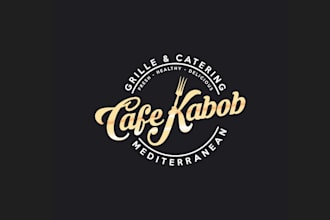 modern catering logo design for food businesses and events