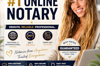notarize documents remote USA and international florida notary public