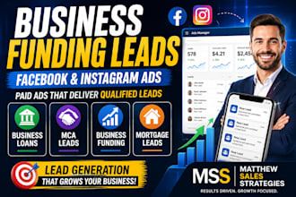 generate business loan mca leads business funding mortgage leads facebook ads