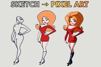 create nsfw pixel art, nsfw pixel character, pixel animation and 128bit game art