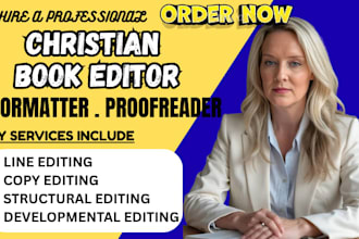 developmental editor, christian book format, devotional, memoir, journal editor
