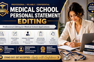 edit your personal statement for medical school and application editing