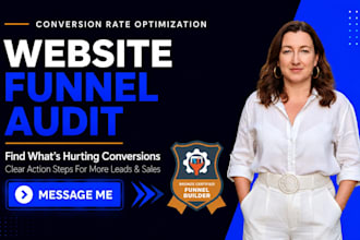 audit your website or funnel and give a conversion action plan