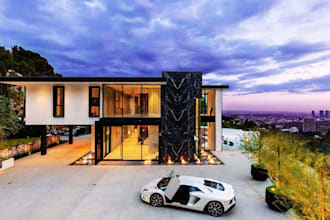 villa design penthouse design chateau design 3d rendering