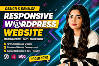 build responsive wordpress website design or wordpress website development