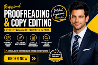 proofread and correct grammar, spelling and punctuation your content for clarity