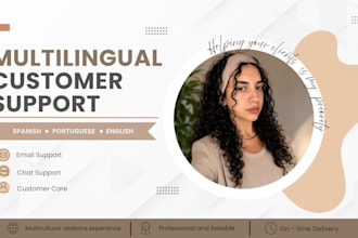 provide customer support in spanish, portuguese and english