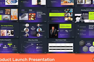 design a product demo and launch presentation deck