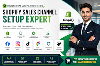 setup shopify sales channel facebook tiktok instagram google simprosys shippo