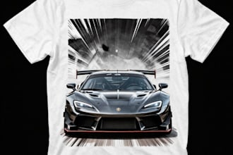 create car racing tshirt design