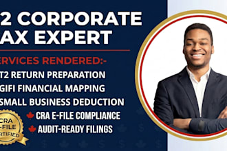 prepare and efile your canadian t2 corporate tax return