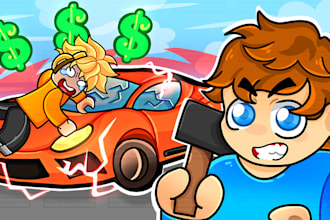 draw roblox cartoon thumbnail