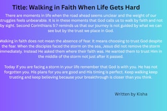 write christian and faith based content for your blog or website