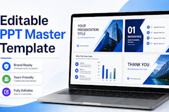 design editable powerpoint master slide template