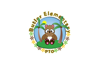 design elementary school pto logo with a coastal community