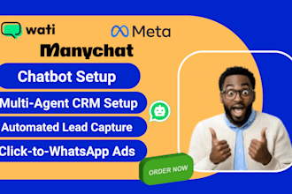 build meta ad campaigns with manychat and wati automation