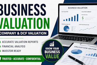 provide business valuation, company valuation and dcf valuation reports