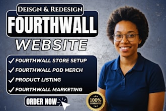 setup fourth wall store design fourthwall website,  fourthwall pod merch store