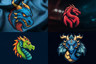 design gaming mascot character logo for twitch, youtube