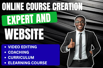 create online course video editing coaching curriculum elearning course website