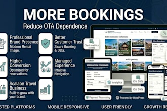 design a modern airbnb website with booking system