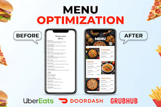 optimize fix your restaurant menu on ubereats, doordash, and grubhub