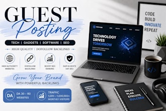 build tech backlinks via tech guestposts on high da tech sites to rank