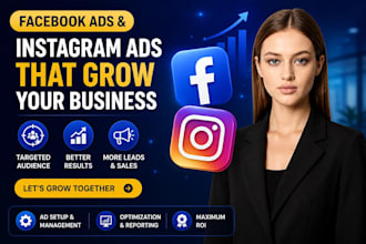 be your facebook ads instagram ads and social media manager