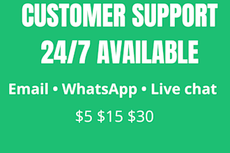 be your customer support and virtual assistant