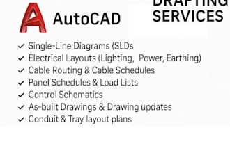 create professional electrical drawings, slds, and as built drawings