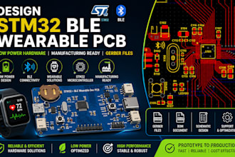 design stm32 ble wearable pcb low power hardware and manufacturing gerber files