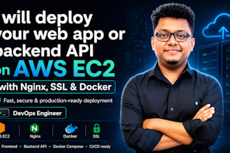 deploy web app or API on AWS ec2 nginx SSL docker