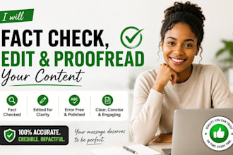 fact check, edit, and proofread your ai content
