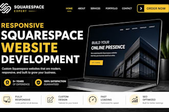 build a responsive squarespace website, optimize squarespace development website