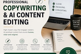proofread, edit, rewrite and humanize your chatgpt or ai generated script