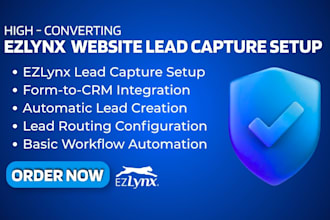 connect website forms and lead capture to ezlynx CRM for insurance agencies