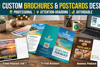design professional brochures postcards quickly