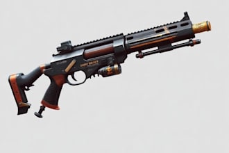 design creative concept art of weapons and items