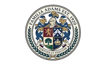 design coat of arms regal heraldic family crest logo