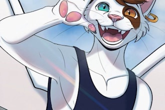 draw furry art fursona pfp halfbody character design furry badge furry icon