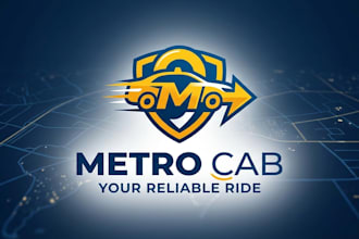 design a professional taxi brand logo for transportation  business