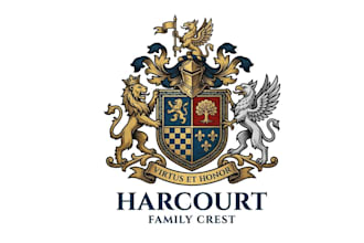 create heraldic family crest coat of arms logo