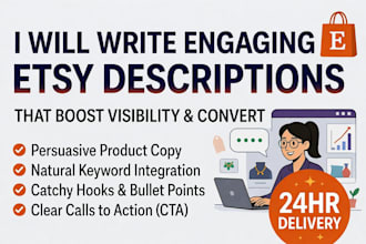write engaging etsy product descriptions that convert
